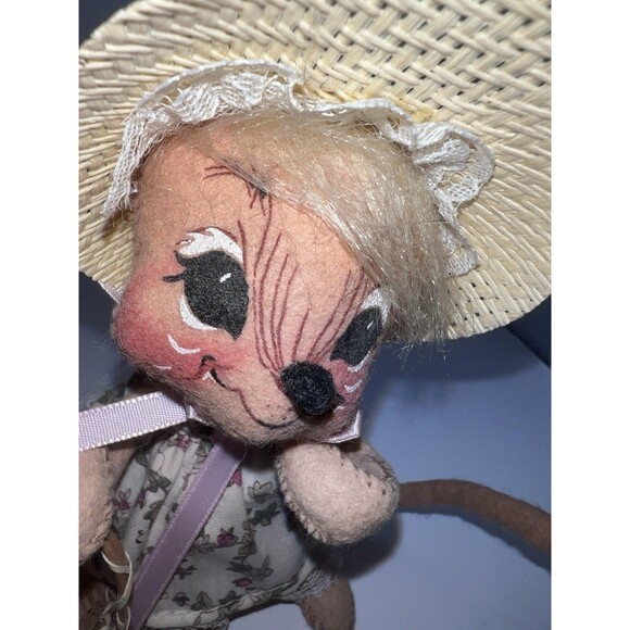 Annalee Dolls 7" Garden Club Mouse 1996 With Basket And Flower - Picture 4 of 10